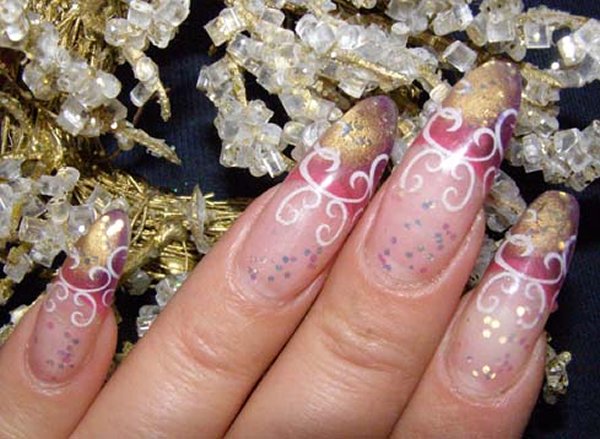 нарощенные ногти дизайн 2011